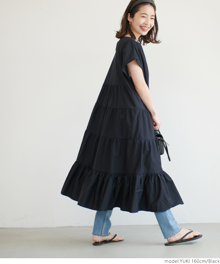 COCOsovティアードワンピース コットンティアードワンピース(504060190) | コカ(coca) - d fashion