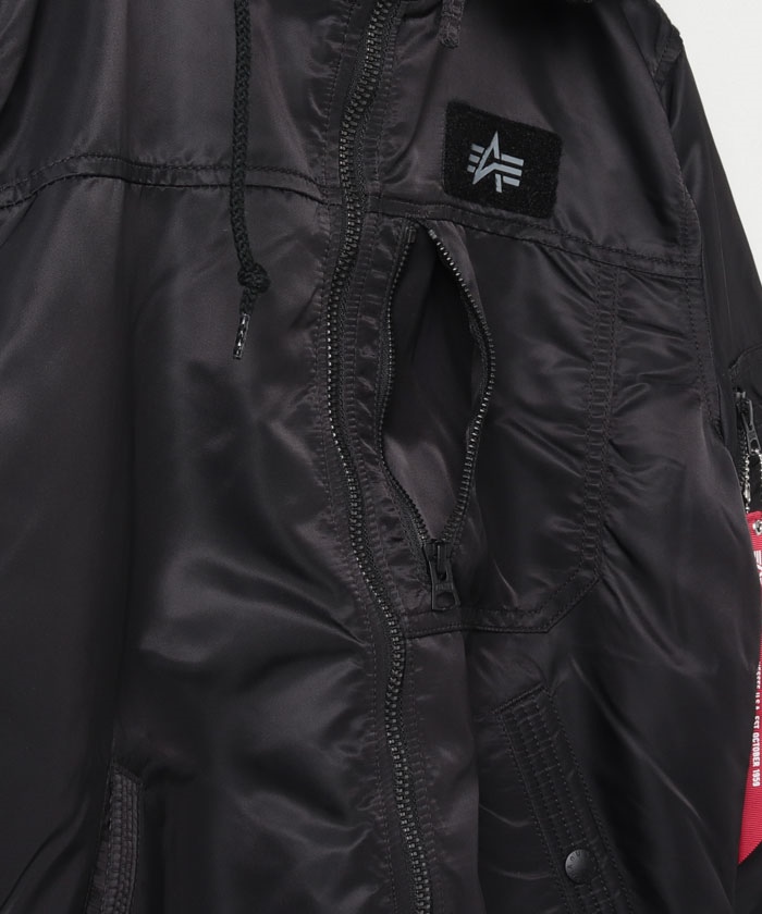 【新品】ALPHAアルファ THERMOLITEフーデッドリブ ジャケット L ALPHA/アルファ】THERMOLITE サーモライト フーデッド リブ