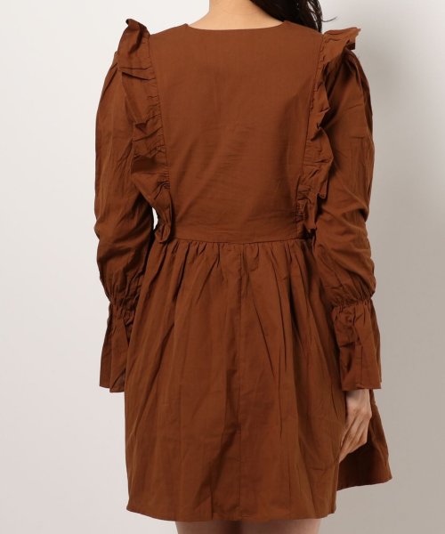 セール10 Off Jasmine Grandiflorum カシュクールフリルコットンワンピース 韓国ファッション Aimoha アイモハ Aimoha D Fashion