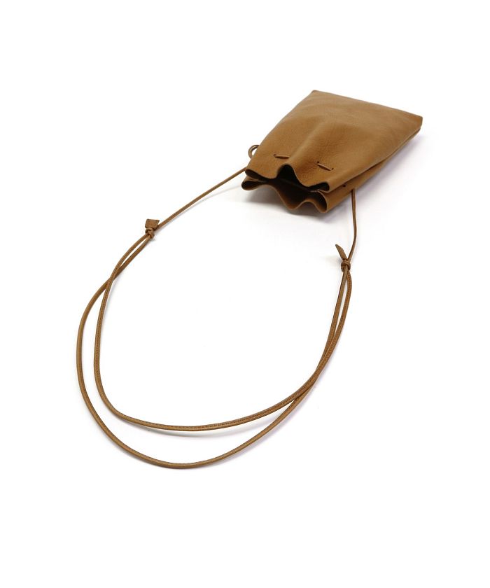 SLOW / kudu draw string bag クーズー革 レザー 巾着（kudu