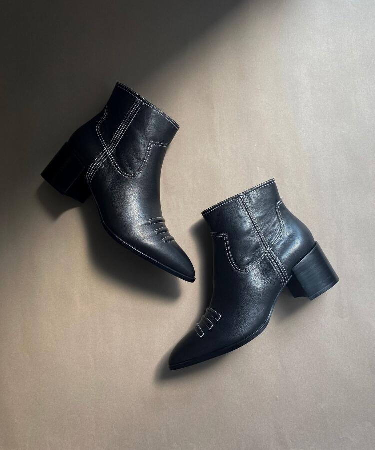 【★完売必至★】Santoni ☆ レザー ウエスタンショートブーツ tlvf6028_4.jpg