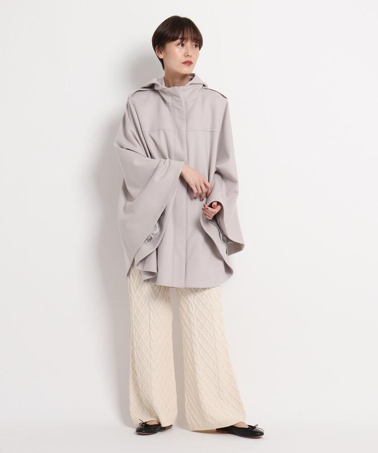 美品✨】バーニーズニューヨーク ポンチョ コート ケープ ウール