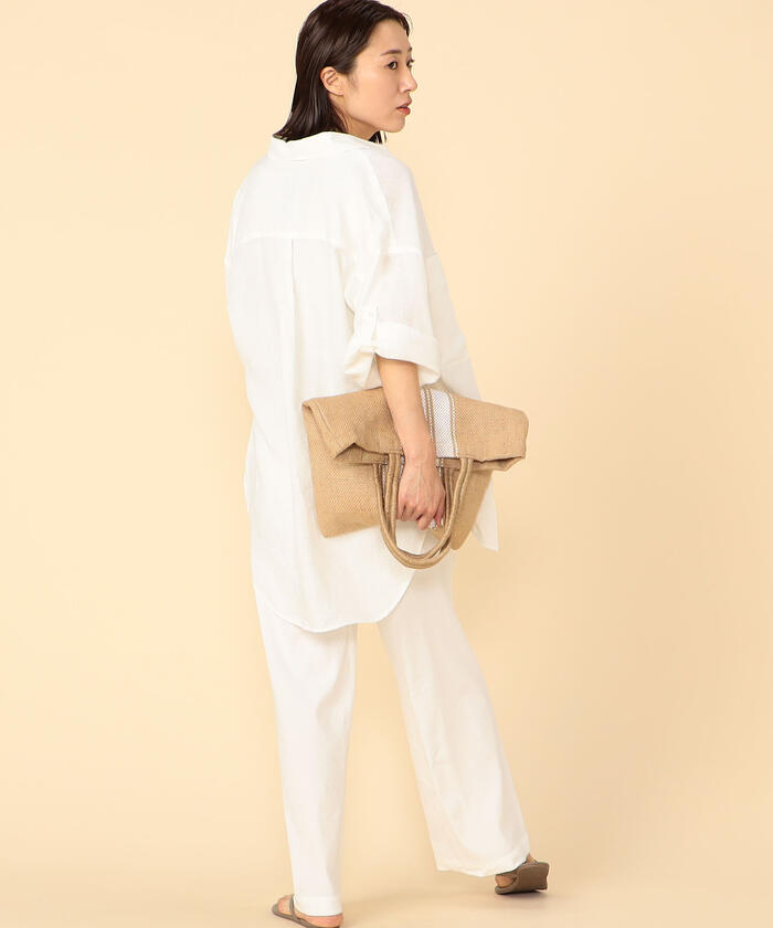 セール 30%OFF】【YANUK/ヤヌーク】ロールアップスリーブリネン
