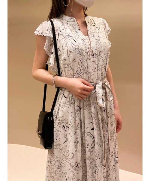 クーポン マーブルフラワー柄ワンピース スナイデル Snidel D Fashion クーポン マーブルフラワー柄ワンピース スナイデル Snidel D Fashion