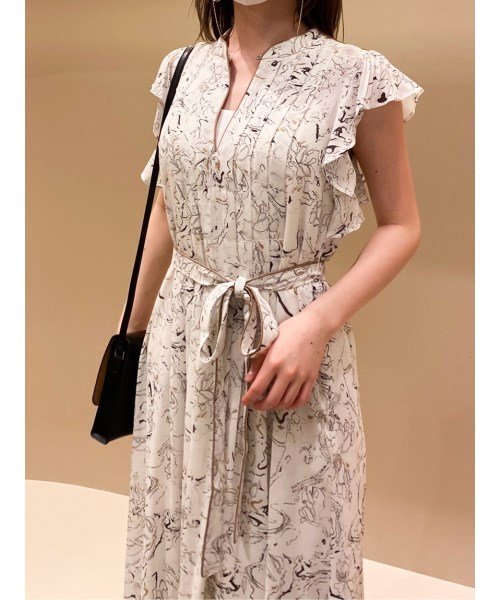 セール 50 Off マーブルフラワー柄ワンピース スナイデル Snidel D Fashion