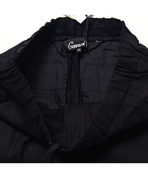 Cavaria 綿麻ルーズフィットストレッチアンクルパンツ メンズ ゆったり クロップドパンツ テーパードパンツ ブランド コットン リネン B キャバリア Cavaria D Fashion