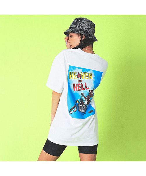 クーポン】ラズ RAZZ RAZZIS バイクデビルプリントクルーネック