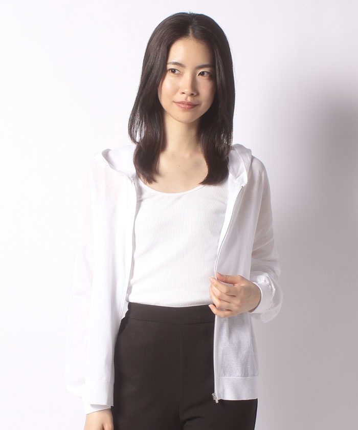 パーカー SHEER COTTON 2 ZIP HOODIE(503934630) | セオリー