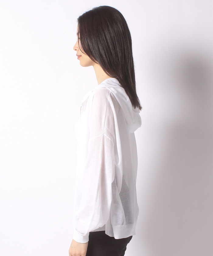 パーカー SHEER COTTON 2 ZIP HOODIE(503934630) | セオリー