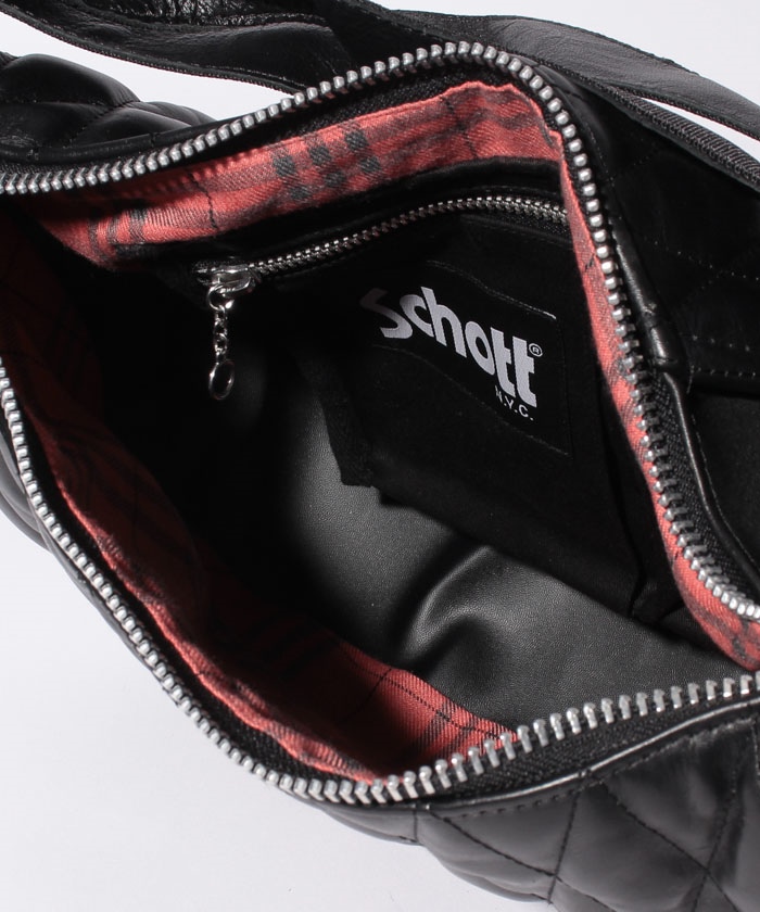 クーポン】【Schott/ショット】レザー バナナ ショルダーバッグ クーポン】【Schott/ショット】レザー バナナ ショルダーバッグ