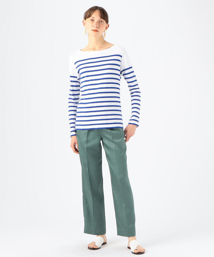 セール 50%OFF】ポリステルスラブ イージーストレートパンツ