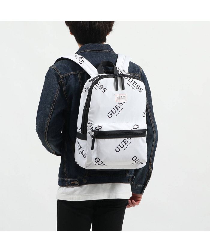 期間限定 バックパック リュック シルバー Guess リュック バックパック