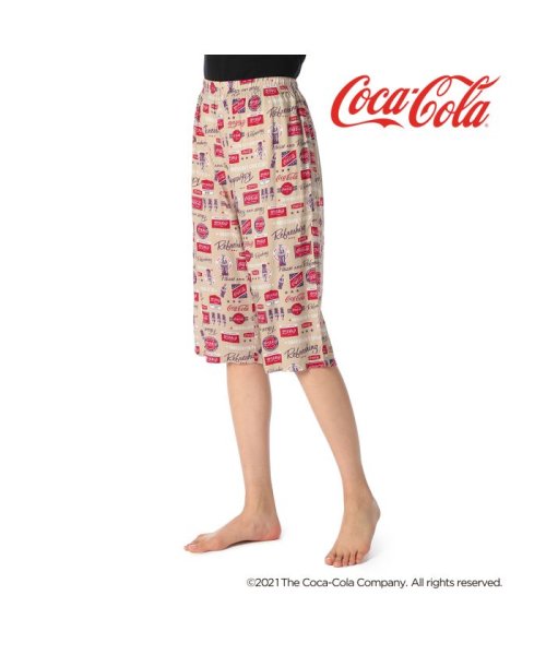 福助 公式 レディース Coca Cola コカ コーラ 7分丈 ステテコ Cc 0110 Br Mサイズ Lサイズ おうち リラクシング キャラクター コカコーラ Coca Cola D Fashion