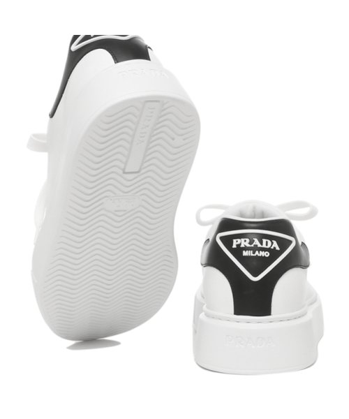 セール プラダ スニーカー 靴 トライアングルロゴ ホワイト ブラック メンズ Prada 4e35 3g4i F0964 プラダ Prada D Fashion