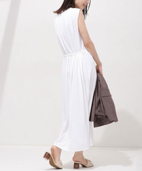 クーポン セール50 Off Anti Soaked 汗染み防止 ギャザーワンピース ノースリーブ ナノ ユニバース Nano Universe D Fashion クーポン セール50 Off Anti Soaked 汗染み防止 ギャザーワンピース ノースリーブ ナノ ユニバース Nano Universe D Fashion