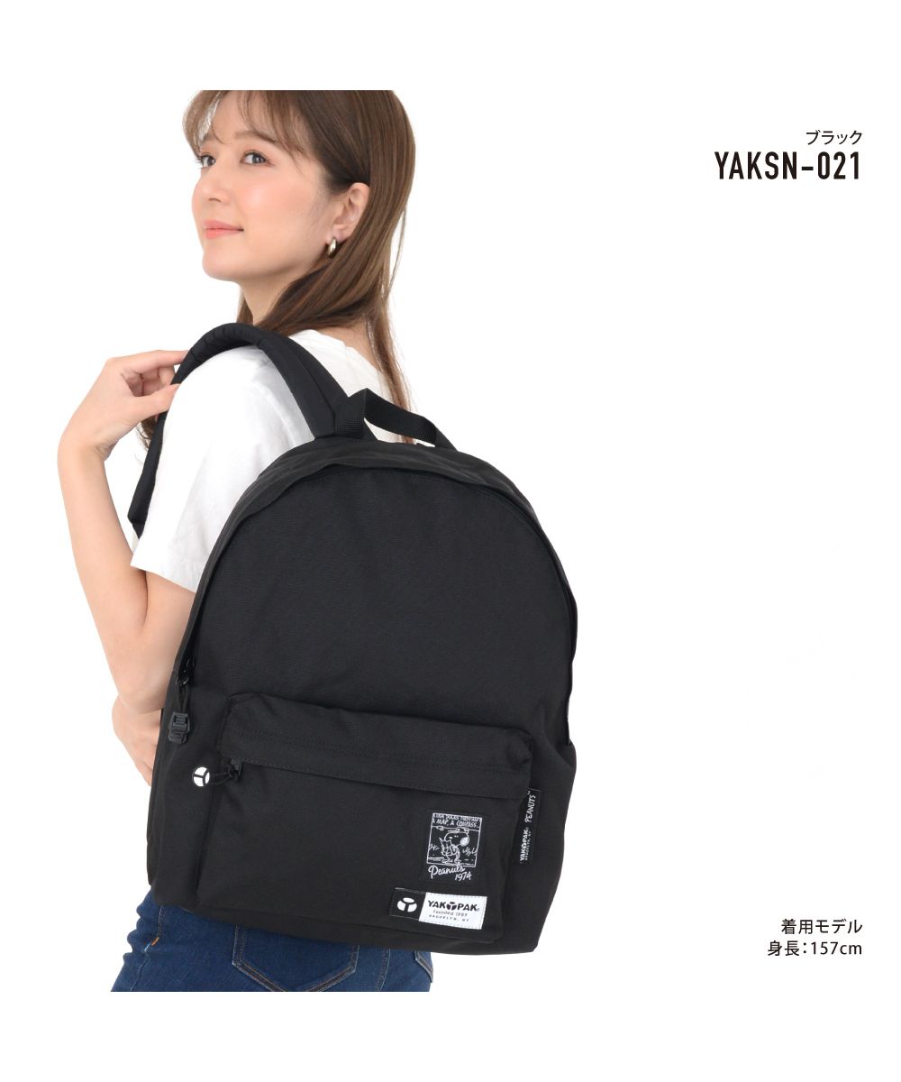 YAKPAK スヌーピー バックパック 黒 ランナー RUNNER ヤックパック スヌーピー リュック リュック