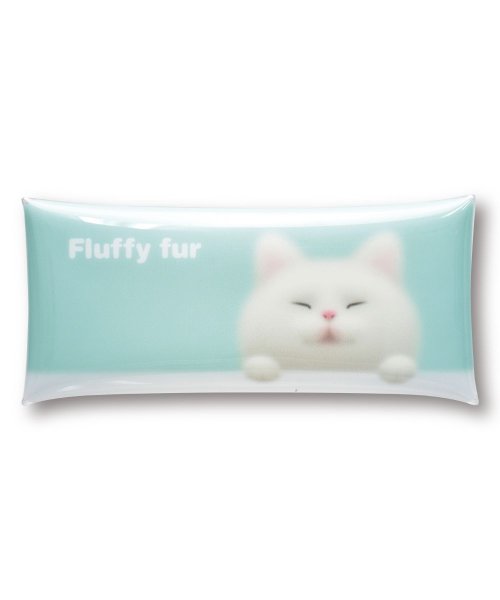 お道具箱 文具 小物入れ クリアマルチケース Lサイズ 透明 クリア Pvc Fluffy Furフラッフィーファー 白猫 ネコ ねこ ブランド キャラクター ランナー Runner D Fashion