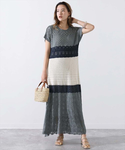 セール50 Off クロシェニットワンピース カットワンピースセットアップ アルージュ Alluge D Fashion セール50 Off クロシェニットワンピース カットワンピースセットアップ アルージュ Alluge D Fashion