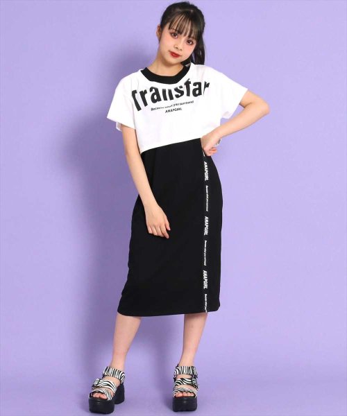 セール ショート丈トップス ロングワンピースセット アナップガール Anap Girl D Fashion