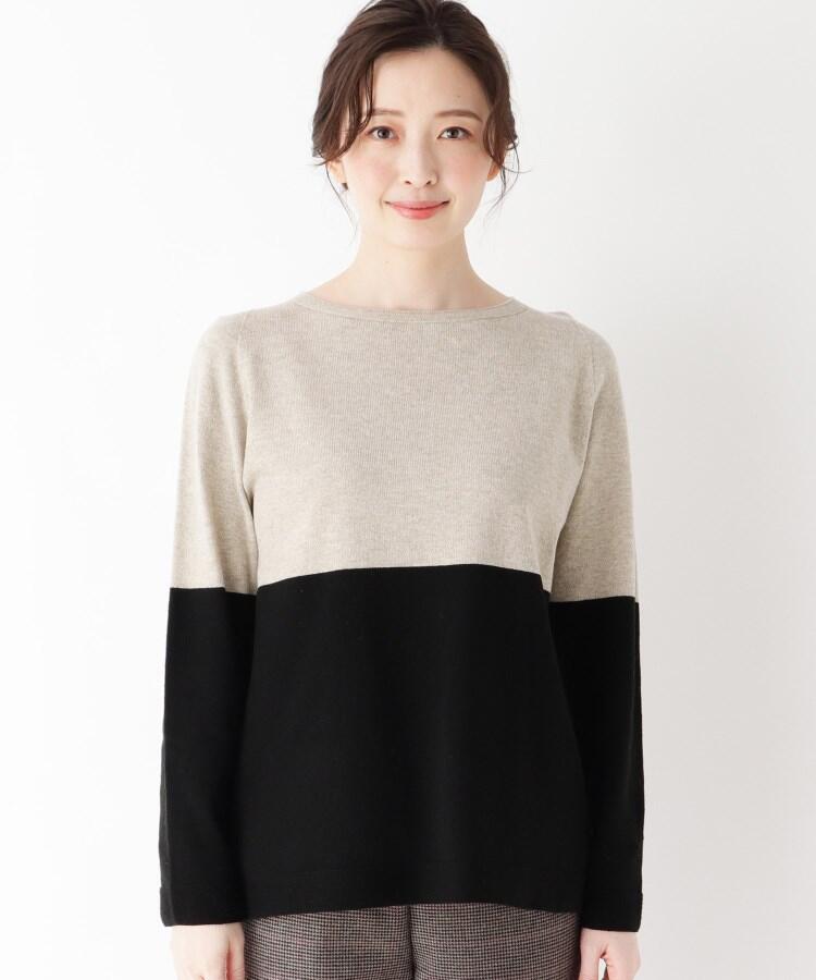 セール 50%OFF】フォーカシミヤツートンニットプルオーバー