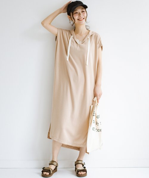 クーポン セーラーカラーで顔周りすっきり華奢見せが叶っちゃう 大人かわいいカットソーワンピース ハコ Haco D Fashion
