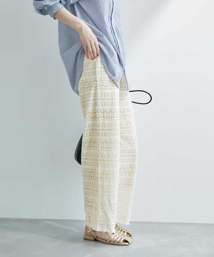 セール 30%OFF】ボーダーレースパンツ(503865119) | ロペ