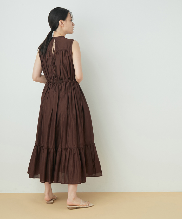 セール 40%OFF】バックリボンコットンティアードワンピース