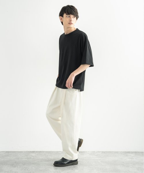 ビッグt 接触冷感 メンズ レディース 半袖 カットソー Tシャツ 吸汗速乾 クールタッチ ひんやり 無地 オーバーサイズ ルーズ ワイド リラックス ゆったり ロッキーモンロー Rocky Monroe D Fashion