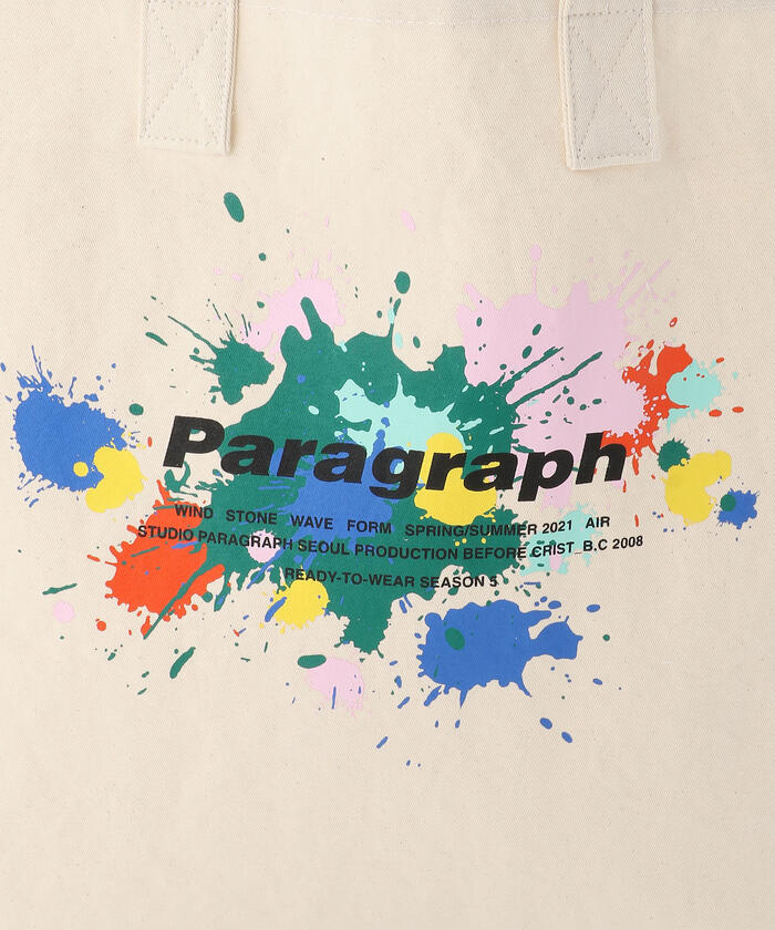 [PARAGRAPH]★韓国大人気★PARAGRAPH LABEL BAGPACK paragraph/パラグラフ』PARAGRAPH CANVAS TOTEBAG/キャンバス