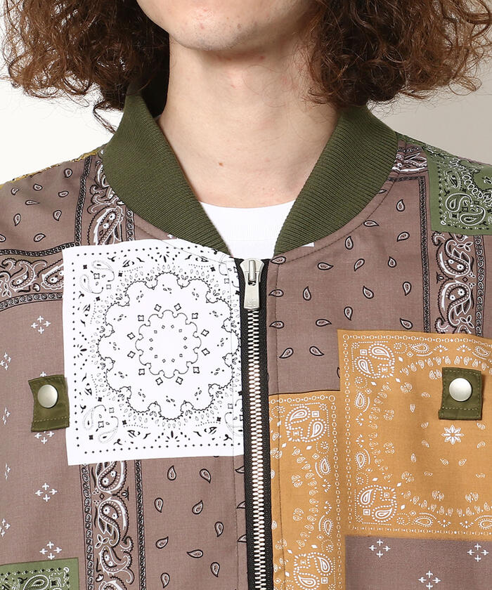 LIBERE リベーレ /BANDANA BOMBER JACKET バンダナ柄ボンバー LIBERE リベーレ /BANDANA BOMBER JACKET バンダナ柄ボンバー