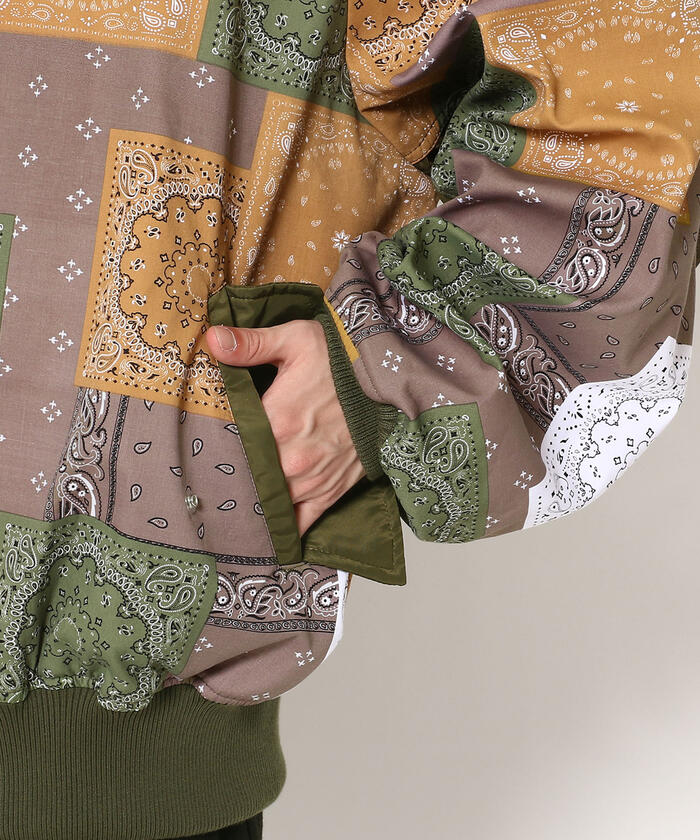 LIBERE リベーレ /BANDANA BOMBER JACKET バンダナ柄ボンバー LIBERE リベーレ /BANDANA BOMBER JACKET バンダナ柄ボンバー