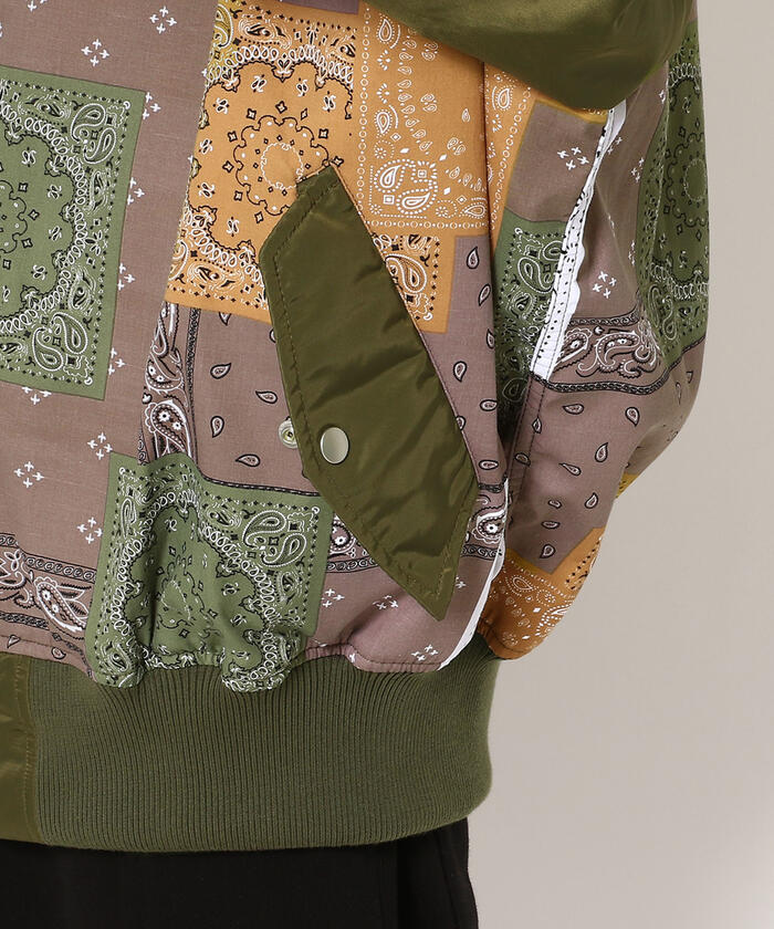 LIBERE リベーレ /BANDANA BOMBER JACKET バンダナ柄ボンバー LIBERE リベーレ /BANDANA BOMBER JACKET バンダナ柄ボンバー