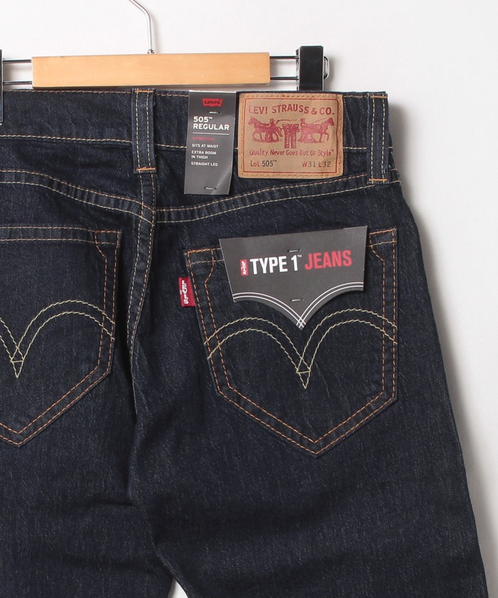 Levi's/リーバイス】TYPE-1 JEANS 505 ワンウォッシュ Levi's/リーバイス】TYPE-1 JEANS 505 ワンウォッシュ