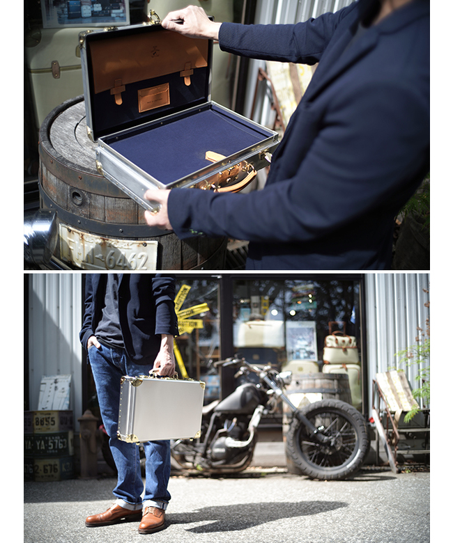 ★大容量★100枚収納アタッシュケース&100枚カプセル付き アタッシュケース アルミ 日本製 A4 MBC-100 MADE BY CRAFTSMAN