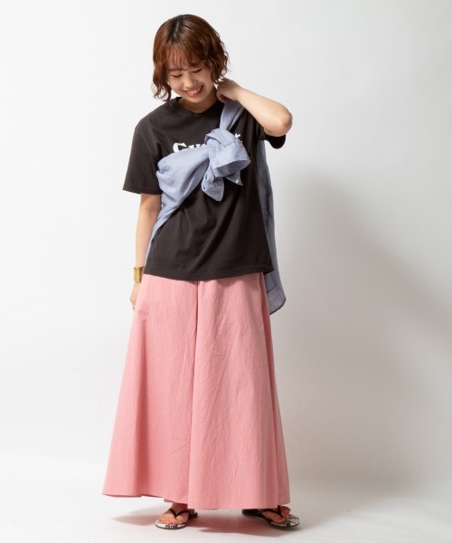 セール】【WEB限定カラーあり】前タックロングスカート