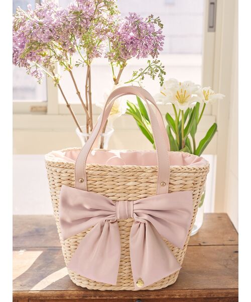 パールハンドルメイズリボンカゴバッグ🎀 | 京都ポルタ