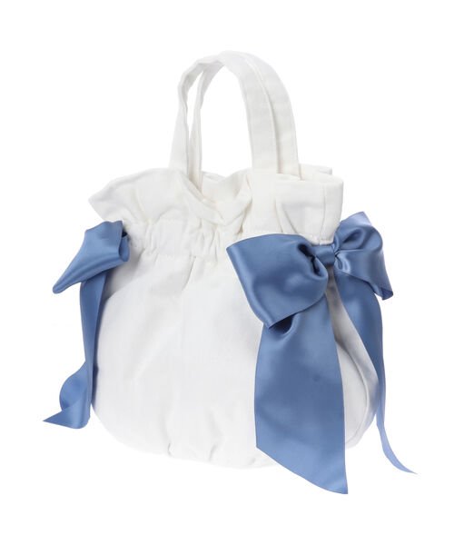 セール 30 Off ホワイトデニムギャザー2wayトートバッグ メゾンドフルール Maison De Fleur D Fashion