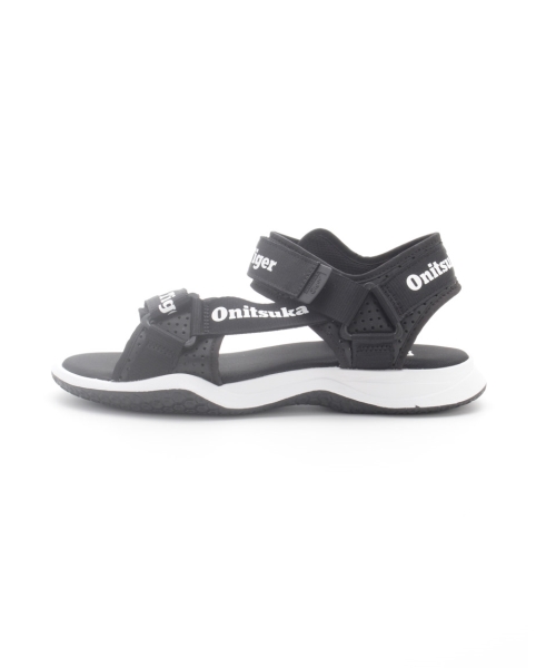 Onitsuka Tiger SANDAL オニツカタイガー サンダル 黒 REBILAC SANDAL BLACK/BLACK 涼しげな印象を与えるオープン