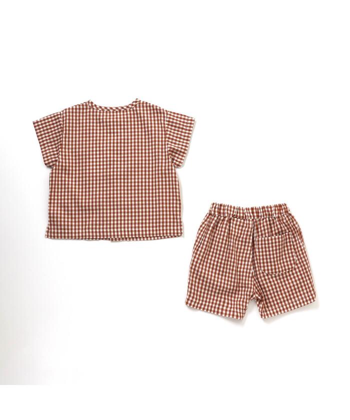 クーポン】【セール 30%OFF】ギンガムチェックBoy'sセットアップ