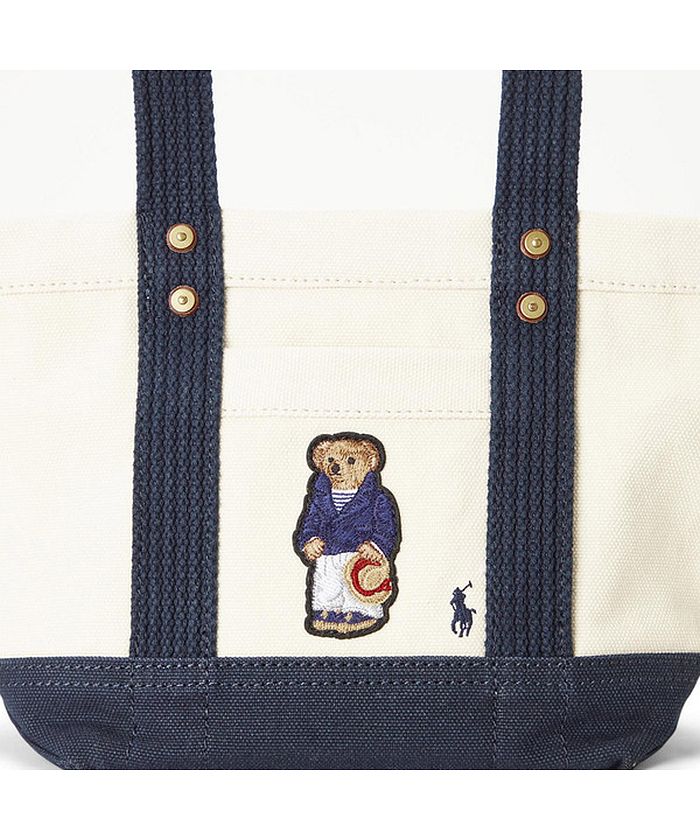 【POLO RALPH LAUREN 】Poloベアキャンバススモールトート 人気 Polo ベア キャンバス スモール トート | ラルフ ローレン公式