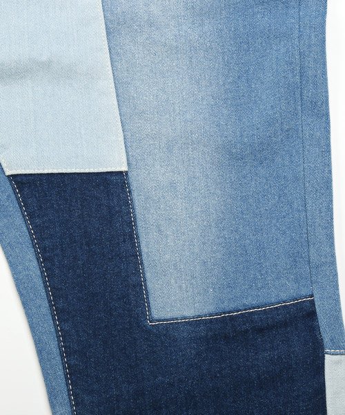 セール15 Off パッチワーククロップドデニムパンツ デニムパンツ メンズ クロップド パッチワーク ラグスタイル Luxstyle D Fashion