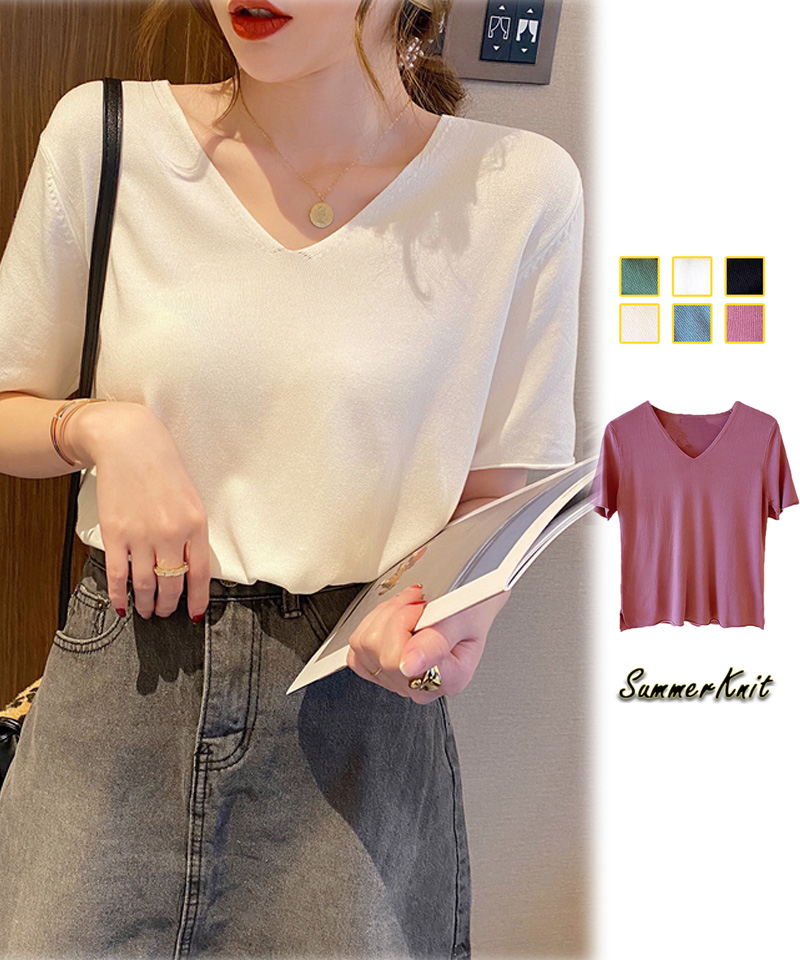 クーポン】【セール20%OFF】韓国ファッション 夏新作 サマーニット クーポン】【セール20%OFF】韓国ファッション 夏新作 サマーニット