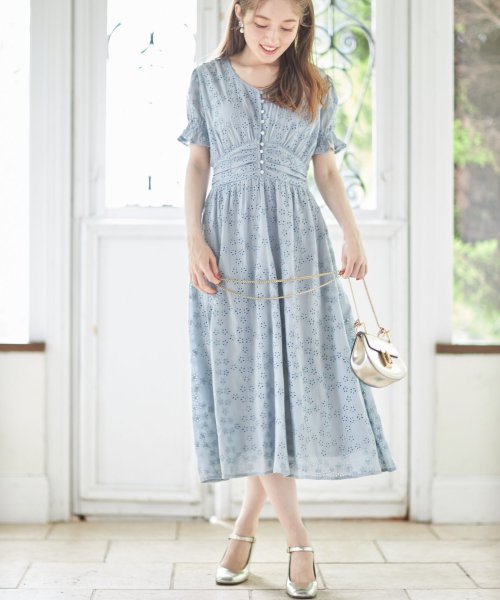 セール キャンディースリーブフラワーカットワークレースワンピース トッコクローゼット Tocco Closet D Fashion