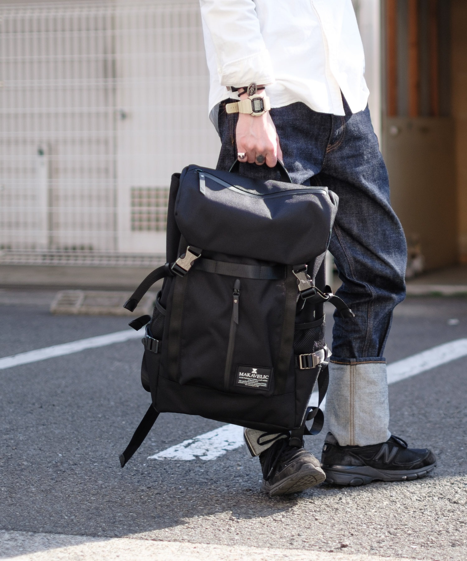 限定SALE高品質 リュック ☆MAKAVELIC☆CHASE DOUBLE LINE BACKPACK ...