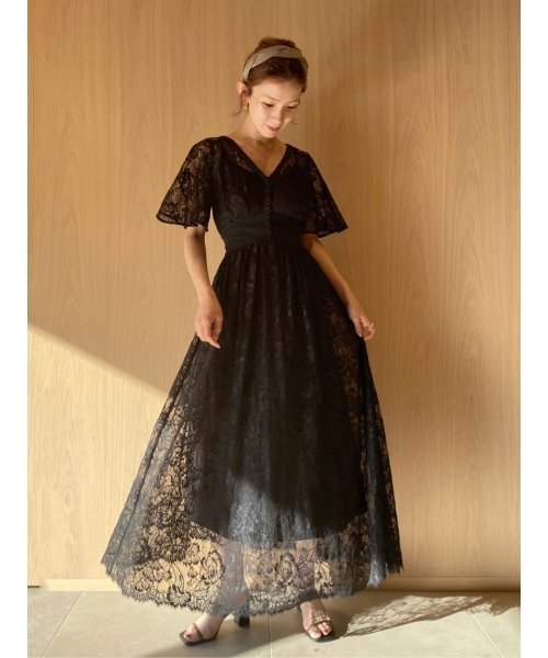 スイッチングレースドレス スナイデル Snidel D Fashion