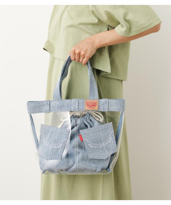 クーポン】【セール 30%OFF】DENIM ビニールBAG(504140666) | ロデオ