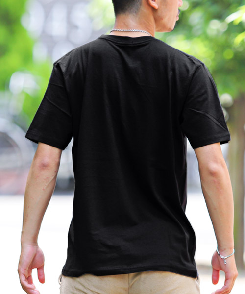 ラグスタイル LUXSTYLE 花柄胸ポケット付きTシャツ/Tシャツ