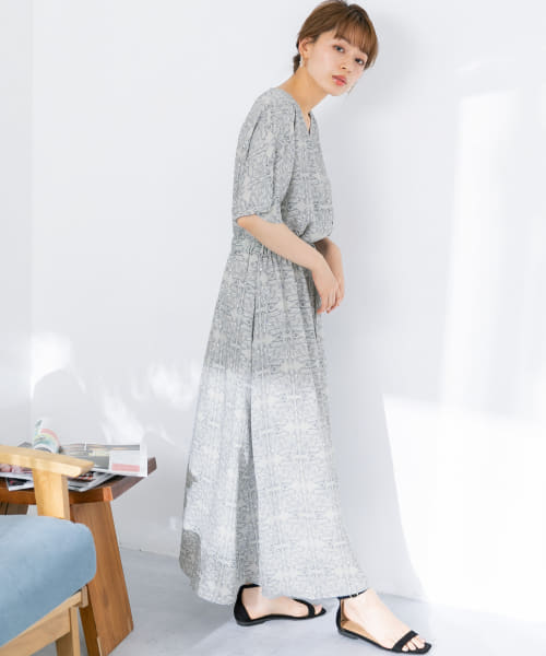 セール 60%OFF】『WEB限定』ソフトペイズリープリントワンピース
