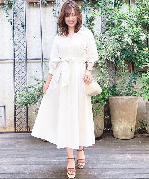 セール 60 Off ボリュームフレアシャツワンピ ノエラ Noela D Fashion