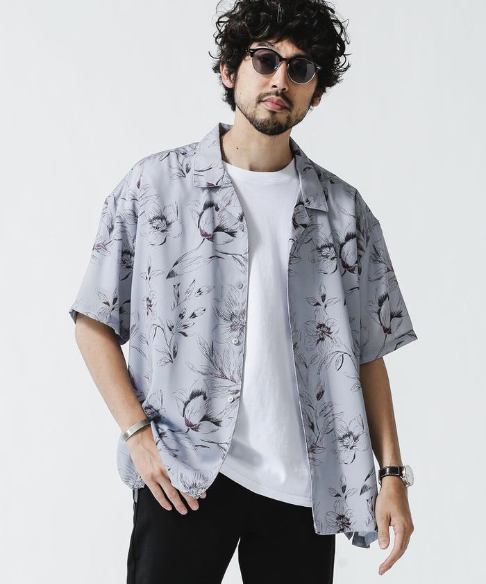 other - イウエンマトフ 21SS フラワープリントシャツ ブラウス オープンカラー AEWEN MATOPH（イウエン マトフ）の「＜Kentarou Tanaka for